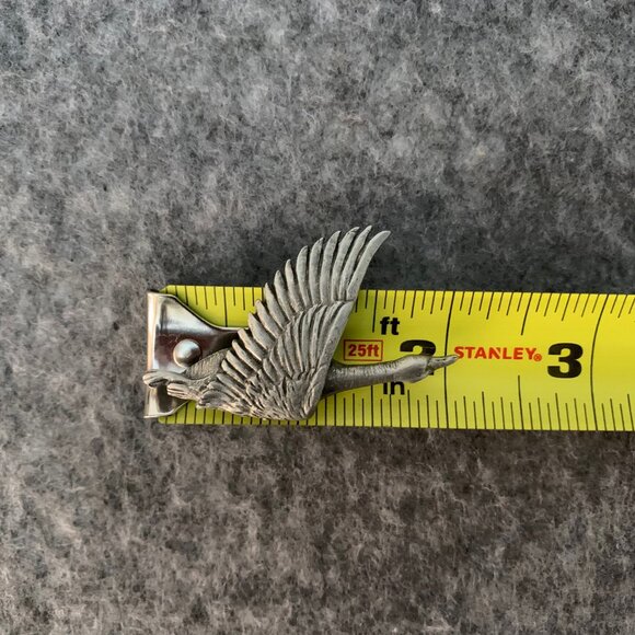 Vintage 1990 Robert Hall Original Pewter Flying Goose Brooch - Picture 5 of 6